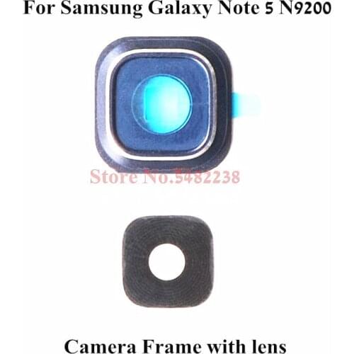 Original Camera Ring For Samsung GALAXY Note 5 N9200 N920T N920P N9208 Rear Back Camera Frame Cover with Outside Glass Lens