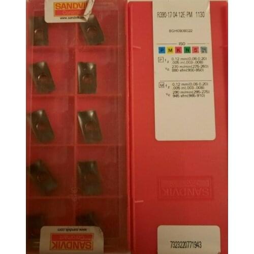 ORIGINAL 10PCS CARBIDE INSERT R390-170412E-PM1130