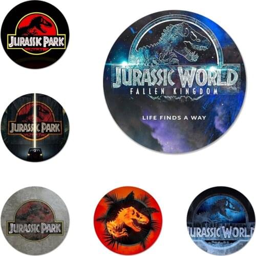 Jurassic Park Dinosaur World Badge Brooch Pin Accessories For Clothes Backpack Decoration gift