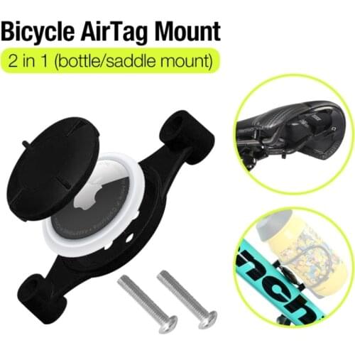 Cycle Bottle Cage Underseat Position Installation Mount For AirTag Bike Mount Protective Cover For Mountain Bike Road Bicycle