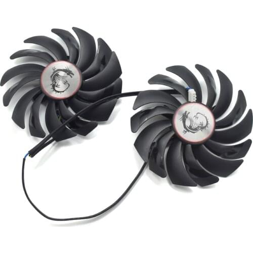 95mm PLD10010B12HH RX 580 Gaming Card Cooler Fan For MSI RX 580 Gaming X 8G GeForce GTX 1050Ti GAMING X 4G GTX 1060 Gaming Cards