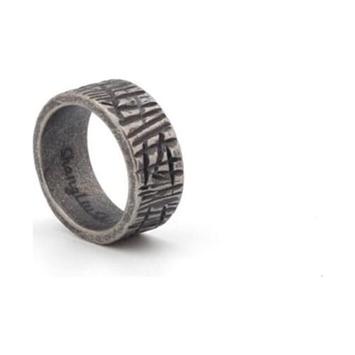 Vintage Stainless Steel The Car Tire Veins One Ring Men Wedding Male Engagement Band Jewelry Car Fans Love Lord of Rings Women