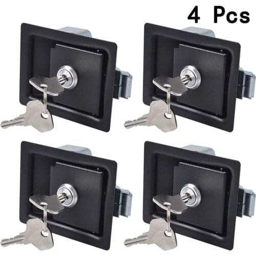 4Pcs Recreational Vehicle Car Locks Trailer Tool Box Locks Anti-theft Paddle Handle Locks Caravan Parts Trailer Accessories A35