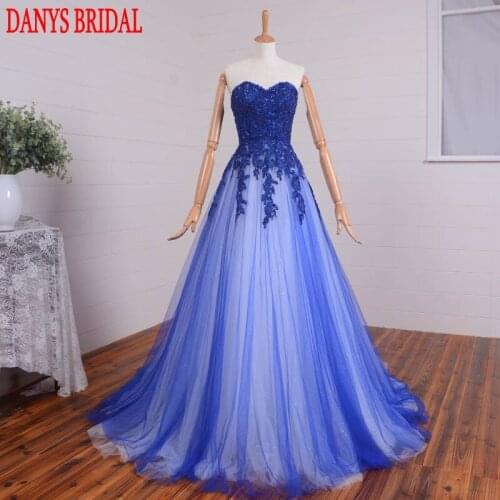 Sexy Long Lace Evening Dresses Party Beaded A Line Sweetheart Women Formal Evening Gowns Dresses Wear robe de soiree longue