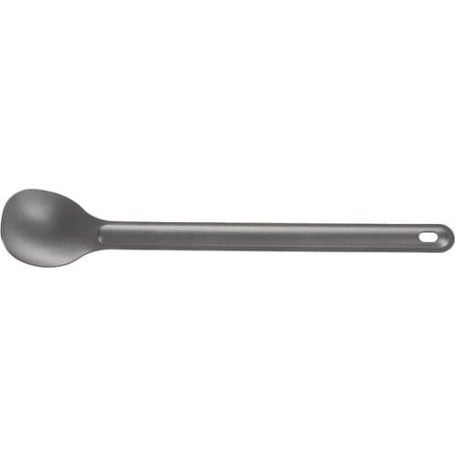 1Pcs Titanium Spoon 21.5Cm X 3.9Cm Camping Spoon Outdoor Tableware Long-Handled Titanium Spoon