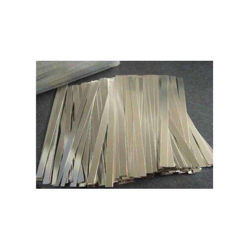 100pcs/lot 0.1x8x100mm Nickel Plated steel Strap Strip Sheets for battery spot welding