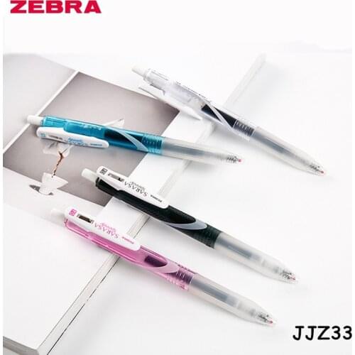 12pcs Zebra JJZ33 SARASA Speedy Black Carbon Gel Pen 0.4/0.5mm Blue/Black/White/Pink Quick-Drying Ink Office School Supplies