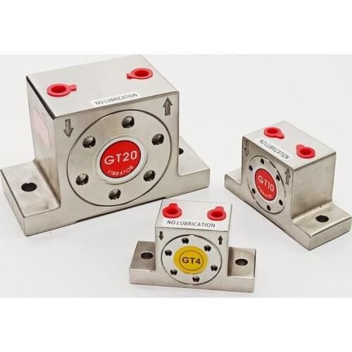 304 Stainless Steel GT4 GT6 GT8 GT10 GT13 GT16 Pneumatic Air Turbine Vibrator Pneumatic Air Rotary Turbine Vibrator