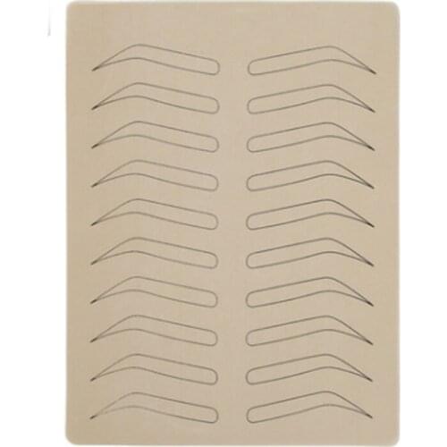 5pcs Microblading Tattoo Eyebrow Practice Skin Eyebrow Cosmetic Permanent Makeup Eyebrow Training Skin Tattoo Supplies No Ink