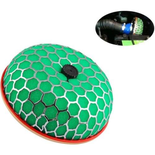 80mm High strength green red air filter 100mm Round Mushroom Design Air Filter Car Intake Flow Cleaner Supply Air Filter