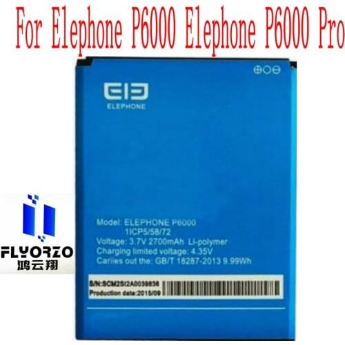 NEW High Quality 2700mAh Elephone P6000 Battery For Elephone P6000 Elephone P6000 Pro Mobile Phone