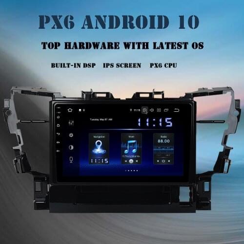 9“ Android 10.0 Car Multimedia for Toyota Alphard 2015 2016 2017 2018 Radio GPS Navi DSP IPS screeen 4GB+64GB TDA7850 MP4 MAX10