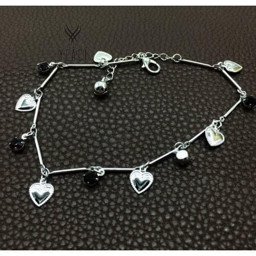 Wholesale Little Bell Anklet Bracelet Rose Gold Titanium Steel Women Girl Lover Barefoot Anklet Fashion Foot Chain Jewelry