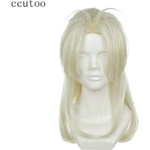 Ccutoo 20" Blonde Medium Long Synthetic Wig GANGSTA Nicolas Arcangelo Worick Casual A/O Cosplay Wig Heat Resistance