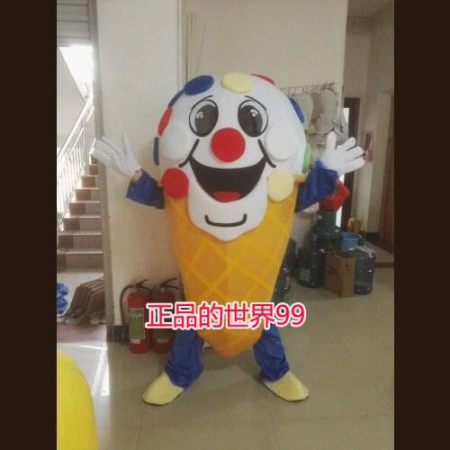 Sweet Ice Cream Cone Mascot Costume Fancy Dress Adult Suit Fancy Dress Christmas Cosplay for Halloween party event