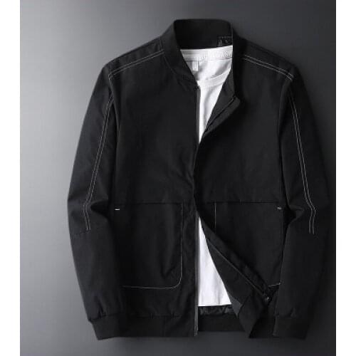 2020 Autumn And Winter New Solid Color Mens Jacket Fashion Casual Workwear Men Clothes Comfort Streetwear Coat