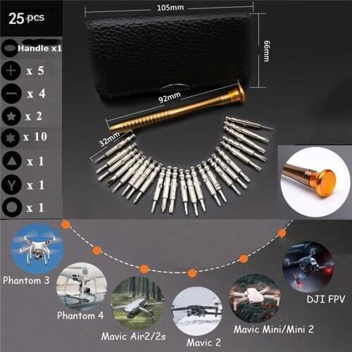 Drone repair tools Set screwdrivers universal for DJI Mavic AIR2/ 2S/ Mini 2/ Mini1 & Phantom 3/4/Pro FPV