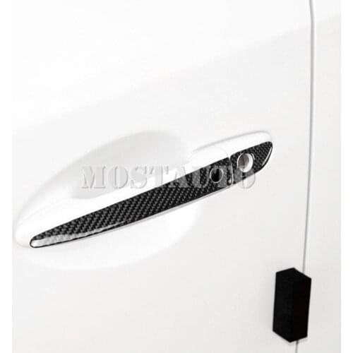 For Mazda CX-5 KE KF Carbon Fiber Car Door Handle Trim Cover 2012-2019 8pcs Car Accessories Interior Car Decor Car Trim