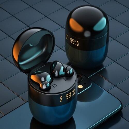 2021 Hifi Stereo TWS Wireless Earphone Bluetooth Head Set In Ear Noise Cancelling Earbuds Waterproof Handfee Headphone