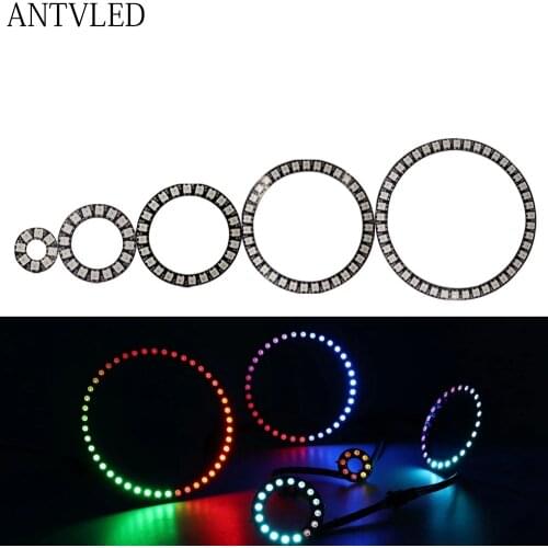 WS2812BLed Pixel Ring Address 8/16/24/35/45Leds DC5V 5050 RGB Led Diode Ring Farbe IC gebaut-in LED