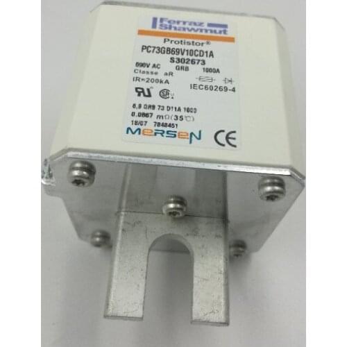 Fuses: PC73GB69V10CD1A 6.9 gRB 73 D11A 1000 690V 1000A S302673 / PC73GB69V900D1A aR