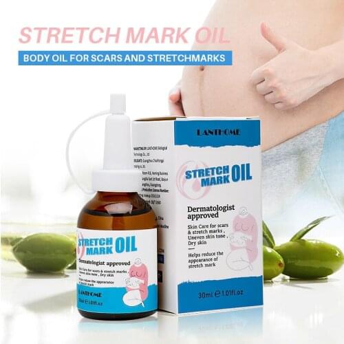 30ml Stretch Mark Oil for Pregnancy & Scar Removal Best Natural Maternity Skin Care Moisturizer Moisturizing Dry Skin Treatment