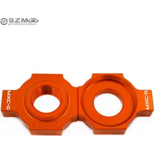 Chain Adjuster Regulator Swingarm Slider For KTM 525 450 MXC-G 525MXC-G 450MXC-G 2003-2005 Motorcycle Accessories CNC With Logo