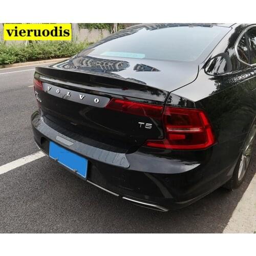For VOLVO S90 S90L 2017 2018 spoiler High Quality ABS Material Car Rear Wing Primer Color Rear Spoiler For VOLVO S90 spoiler
