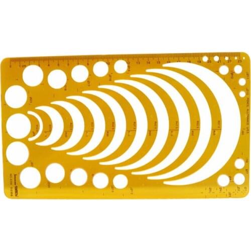 1 Pcs DIY Radius template ruler 23cm Circular Drawing Graphics Drawing Foot Semicircle Template Apparel Sewing Tools Accessory