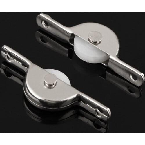 10pcs Sliding Door Window Roller Cupboard Cabinet Drawer Bin Single Nylon Sliding Roller Pulley Wheel For Furniture Hardware