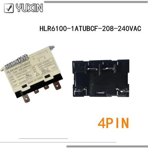 2PCS/LOT 100%Original&New Relay HLR6100-1ATUBCF HLR6100-1ATUBCF 208-240VAC HLR6100-1ATUBCF-208-240VAC HLR6100 1ATUBCF 4PIN