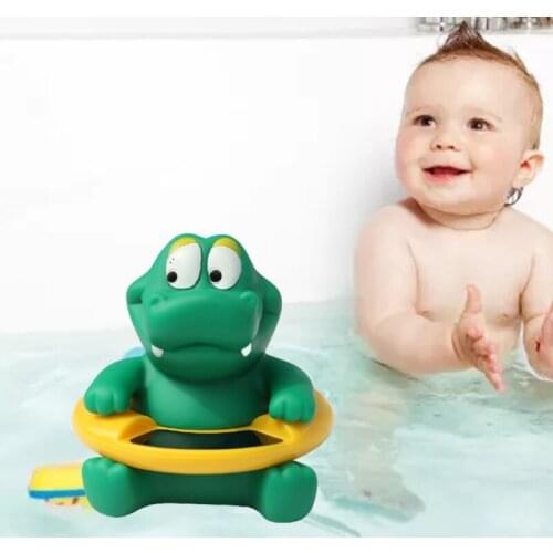 Baby Bath Thermometer Bath Tub Water Temperature Cute Animal Shape Crocodile Bathing Floating Toy Accurate LCD Display