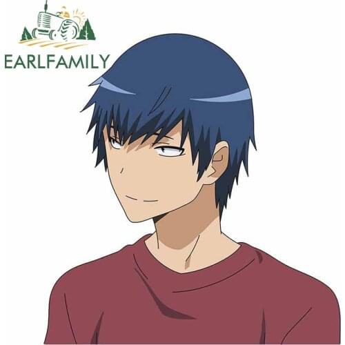 EARLFAMILY 13cm x 12.4cm For Toradora Graffiti Car Sticker Laptop Decal Windows Car Styling Waterproof for VAN JDM RV