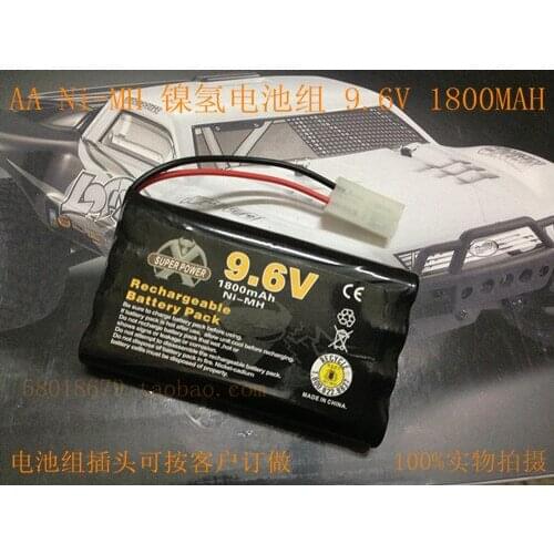 Remote control toy car remote control boat ship battery Ni-MH AA 9.6V 1800mAh NIMH Tamiya head Rechargeable Li-ion Cell