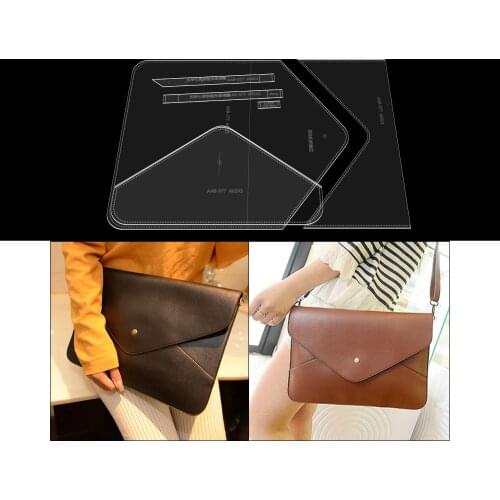Diy leather document bag, hand bag, version drawing, single shoulder bag, crossbody bag, acrylic design template