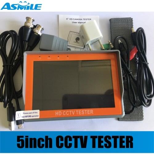 Iv5 5 inch 8MP CCTV Camera Tester AHD Tester monitor built-in Pelco-D / P PTZ control protocol, etc., through its own RS485