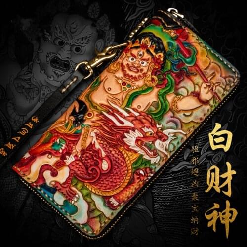 Handmade Genuine Leather Wallets Purses Women Men Clutch Vegetable Tanned Leather Wallet Card Holder Carteras Mujer