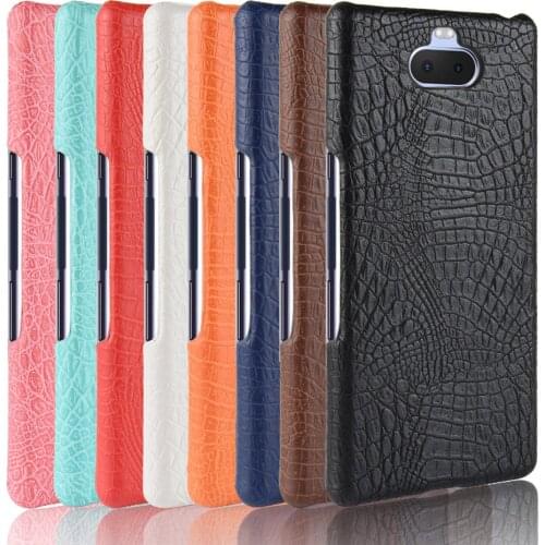 Leather phone Case For Sony Xperia 1 2 10 ( XA3 ) 10plus ( XA3 plus ) 20 / Ace SO-02L Back cover Protective shell retro fundas