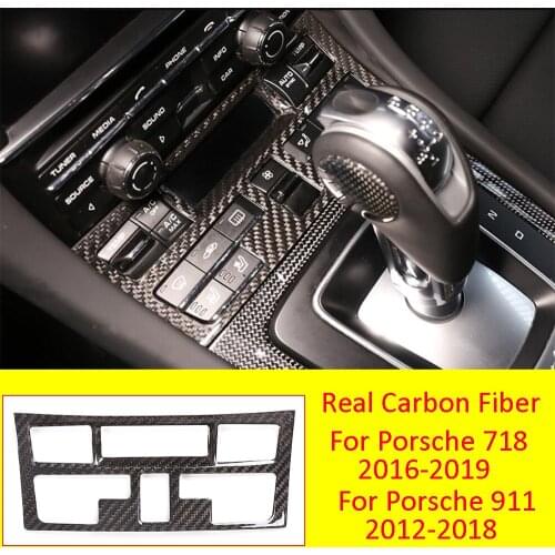 Carbon Fiber Air Condition Vent Outlet Cover For Porsche 718 2016-2019 911 2012-2018