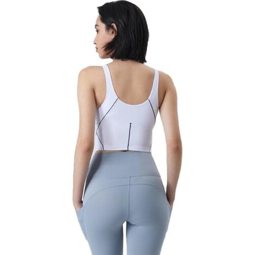 Sexy Tight Women Sports Bras Fitness Gym Yoga Vest Crop Top Workout Running Clothing Skims Moisture Wicking Belt With Chest Pad