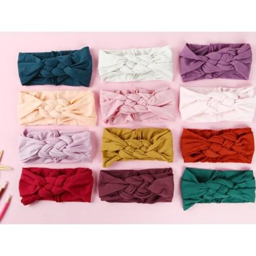 Sailor Knot Nylon Headbands, Braided Nylon Headwraps, One Size fits most 27 colors