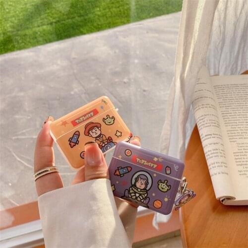 Cartoon Buzz strawberry bear is suitable for 1/2/3 generation Apple AirPods pro wireless earphone cover cute soft case