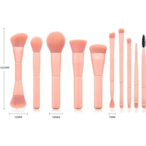 Pink Synthetic Makeup Brushes Set Concealer Liquid Powder Cream Brush Kit