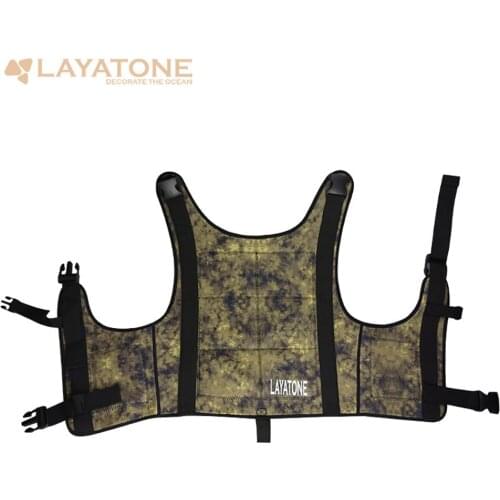 Layatone New Mens Wetsuit Vest 2MM SBR Diving Underwater Weight Vest Adjustable Belt Underwater Fishing Hunting Wetsuit Top