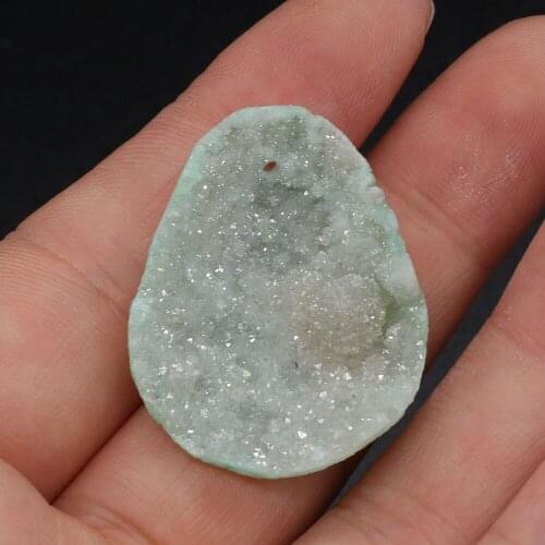 Natural Stone Pendant Irregular Crystalline Germ Charms For DIY Necklace Handiwork Sewing Craft Jewelry Accessory Making