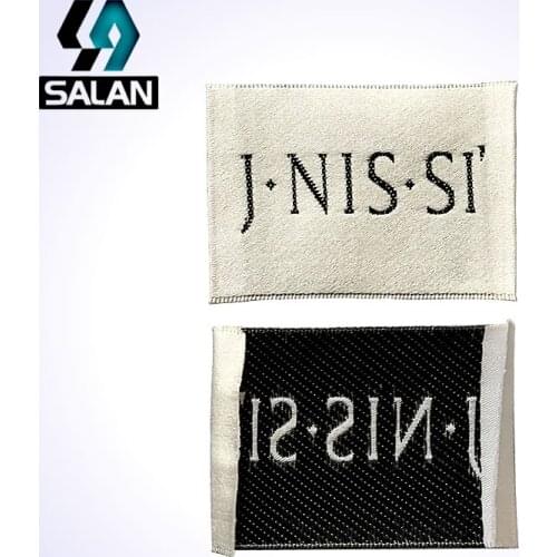 Custom satin clothing tags Customize damask sewing woven garment tags personalized logos labels fabric etiquetas free shipping