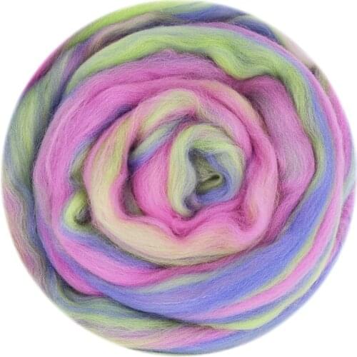 Blended Roving 50g, Needle Felting Wool, Hand Dyed Wool Top, Merino Mixed Natural Wool Roving for Needle Felting Kits (14)