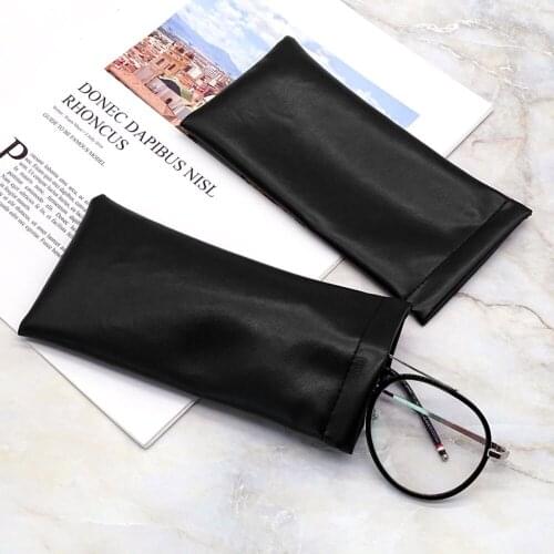 1pcs Pu Leather Glasses Bag Opening Glasses Bag Automatic Closing Sunglasses Case Glasses Protective Cover Portable Storege Case