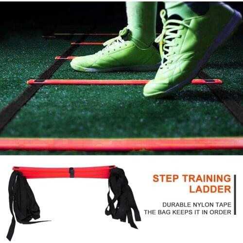 Training Stairs Agility 12 Rung High-quality Plastic Portable Delicate Nylon Straps Ladders Football Tab Speed Ladder