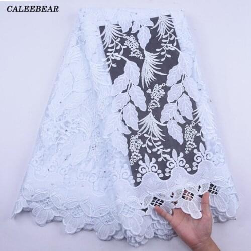 Embroidered French Tulle Lace 2020 High Quality African Lace Fabric Fabric White Nigerian Milk Silk Lace Fabric For Sewing S2070
